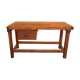 Solid wood workshop table