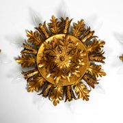 Set of three beautiful 1960s Italian ceiling or wall lamps by Banci Firenze
