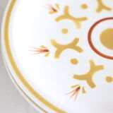 Longchamp dessert service, 10 plates and 1 dish, Vintage