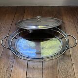 Silver-plated metal soup tureen