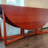 Extremely rare - Danish 20/59 vintage Drop Leaf table in teak by Peter Hvidt and Orla Mølgaard Nielsen for France & Søn - 6 - 8 people