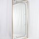 Large brasserie-style mirror with engraved mirrors, France, 1950s