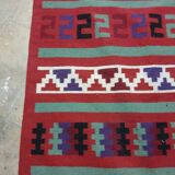 Berber carpet multicoloured wool 188 x 104 cm