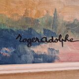 Oil on canvas 74x64 with frame
