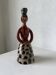 Ceramic candle holder for women, 1920/1930, Soufflenheim
