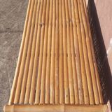 Bamboo counter or bar. (With 2 folding high chairs)