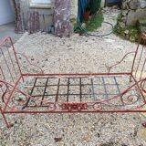 Wrought iron sofa bed nineteenth century