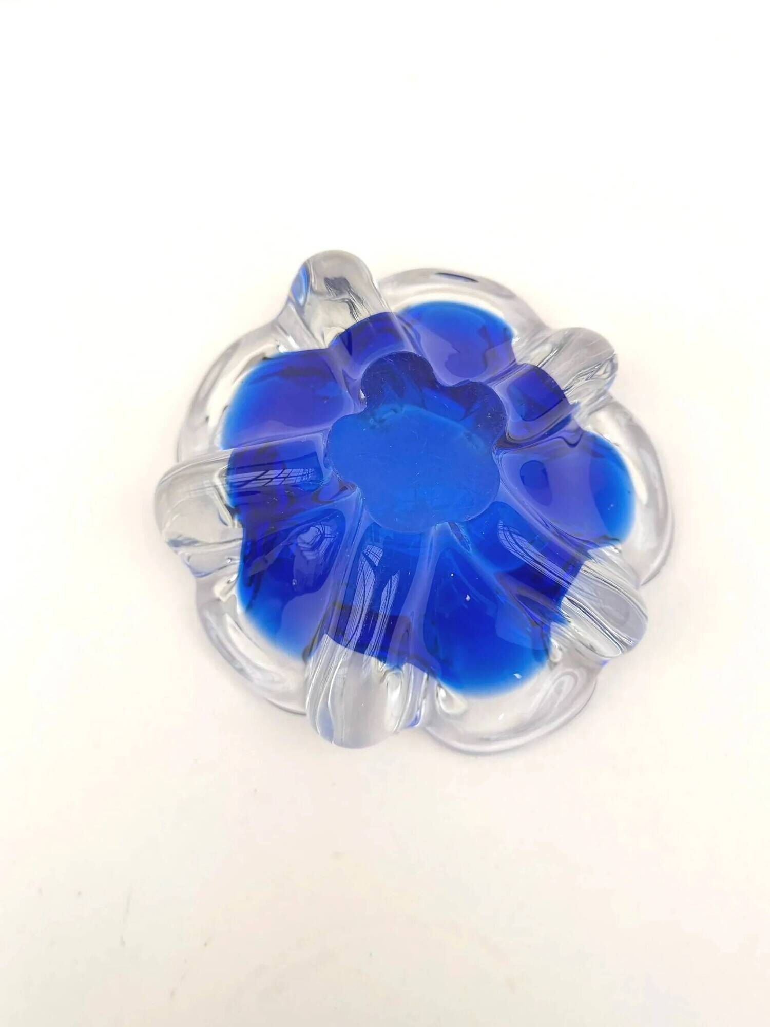 Sunk dish - Murano blown glass, Italy 1970