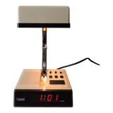 Foldable vintage alarm clock lamp Gracia 70s
