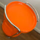 Bat chariot desserte vintage Space Age orange vintage