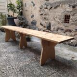 Beech farm bench