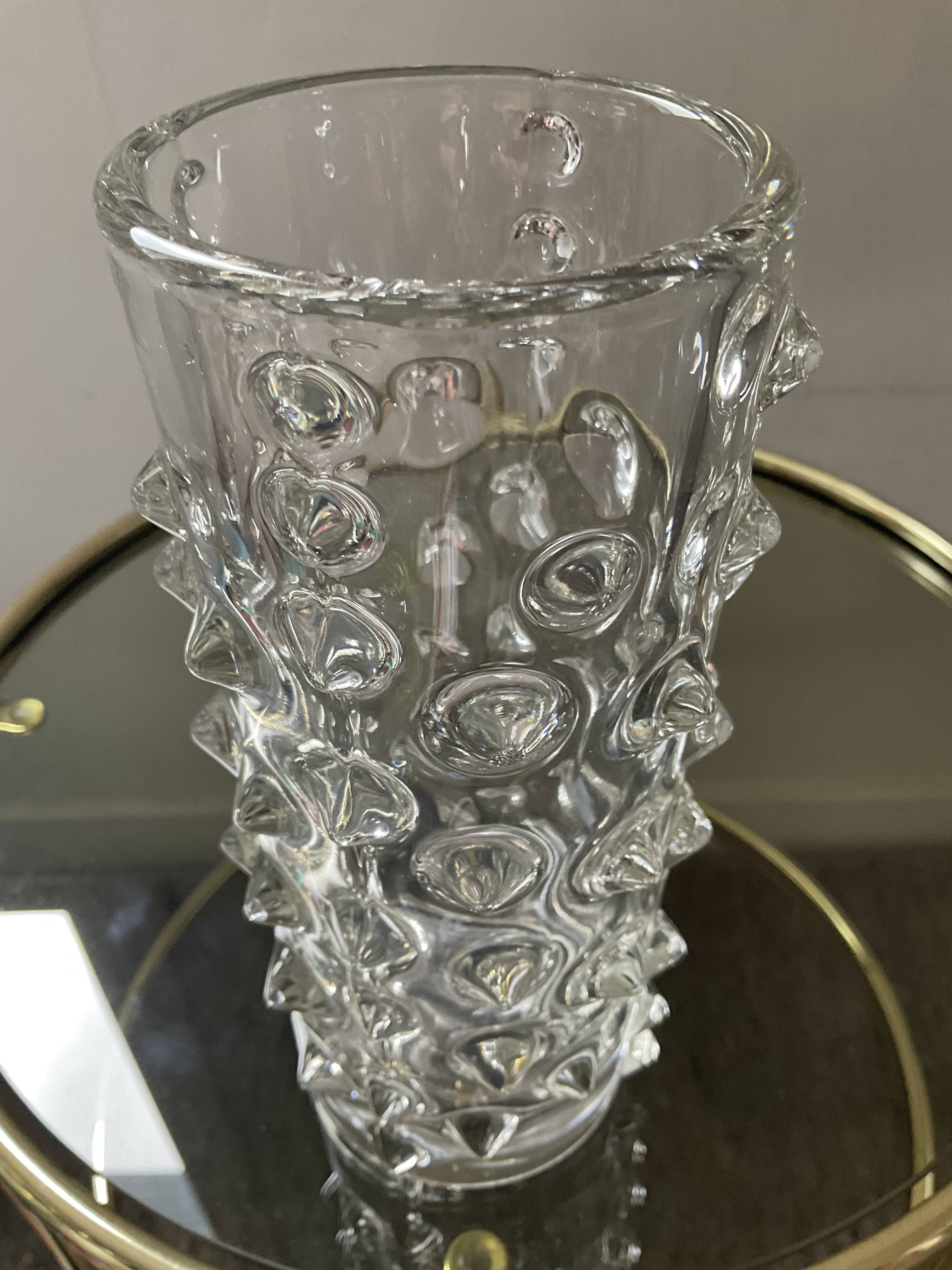 Vintage glass paste vase