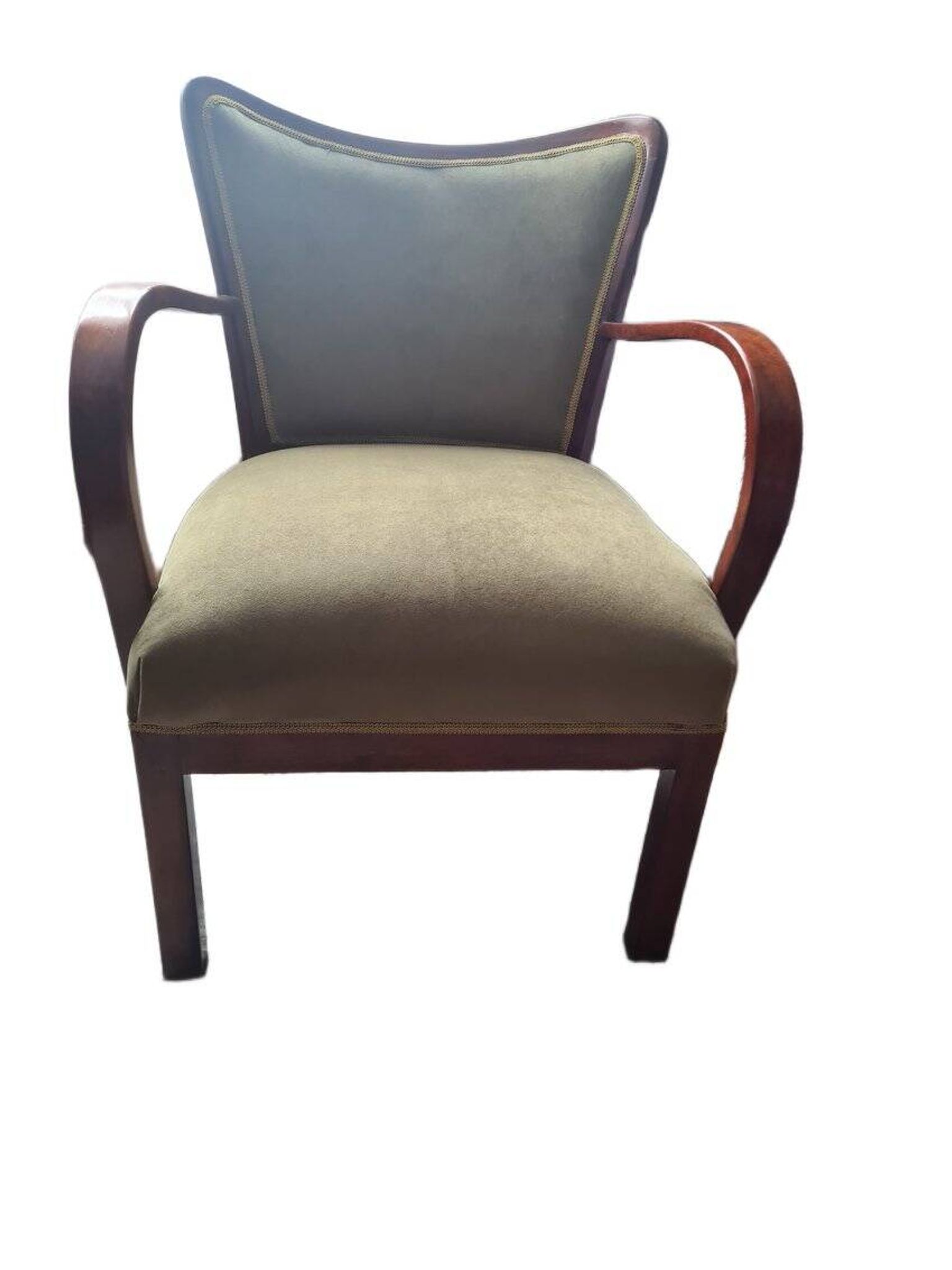 Polish Art Deco beech armchair, 1930s