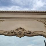 Antique mirror 180 cm – Louis XVI style – Wooden floral sculptures