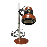 Lampe de table hongroise des années 1970, style « Space Age », en émail marron