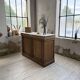 Oak and marble counter 1950