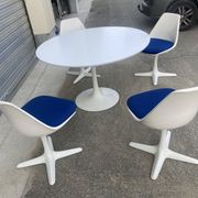 Table et 4 chaises Maurice Burke pour Arkana 1967