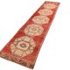 Turkish Red & Cream Oriental Vintage Runner Ruıg, 87x379Cm
