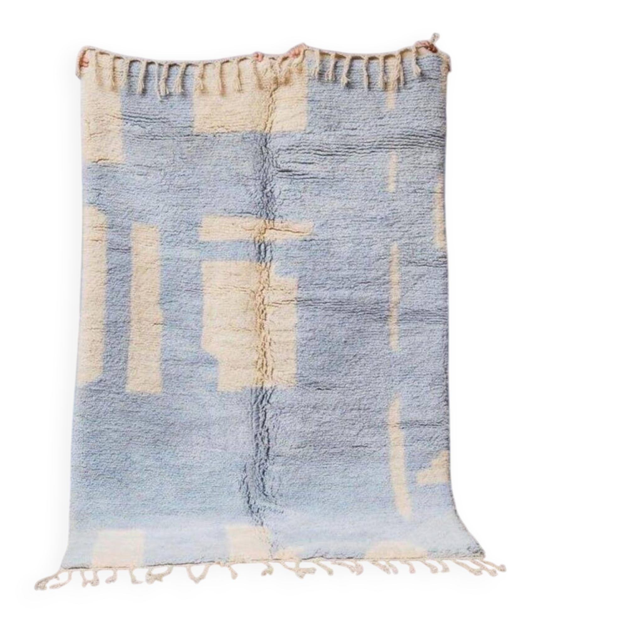 Authentic handmade natural wool Atlas rug size 1.4/2.6 m