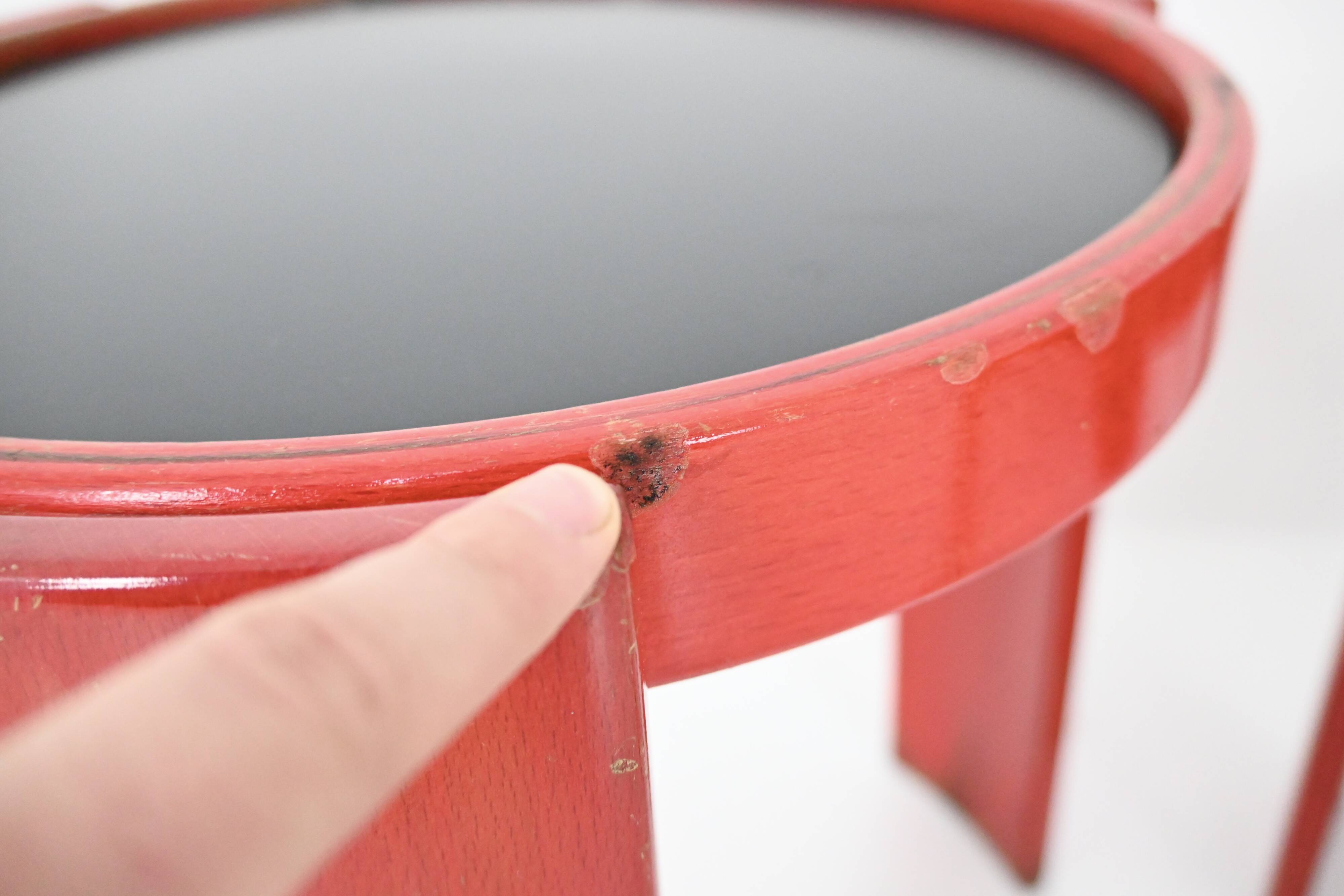 Nest tables model 780 by Gianfranco Frattini for Cassina, 1960s.