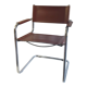 Cantilever armchair in imitation leather – 80s/90s