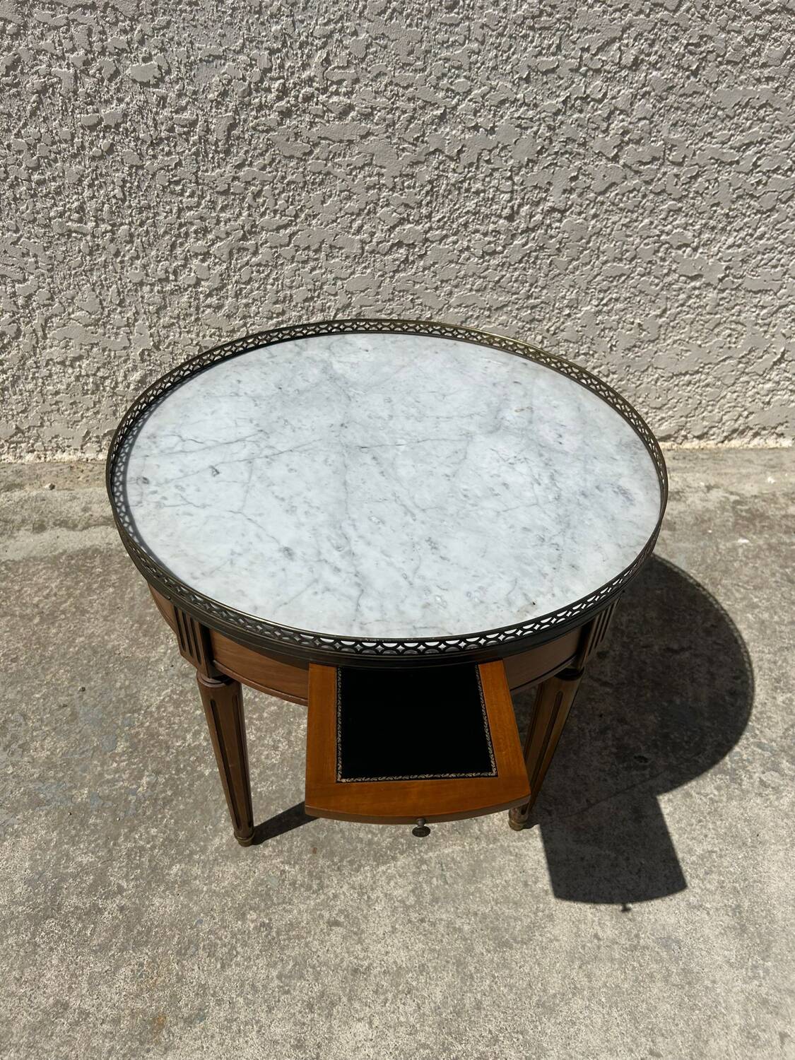 Louis XVI style hot water bottle coffee table