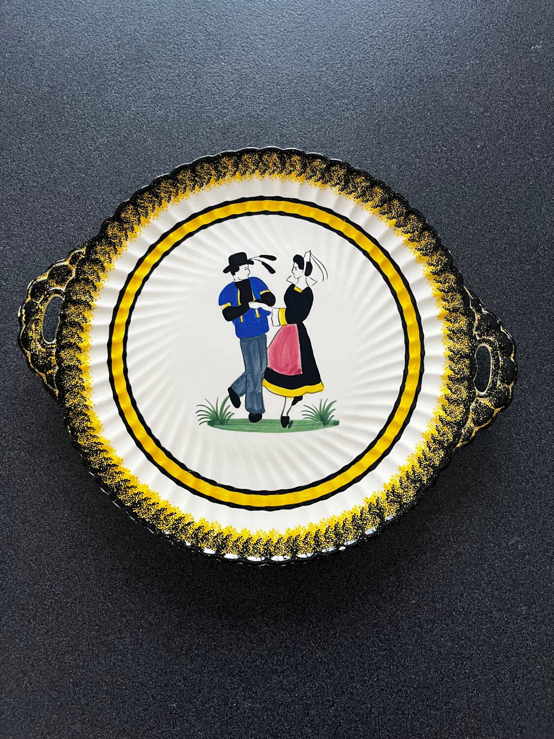 Henriot Quimper Tart Dish – France