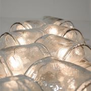 Set of 8 composable LP26 wall lamps by Carlo Nason for Mazzega-  Italy 1970