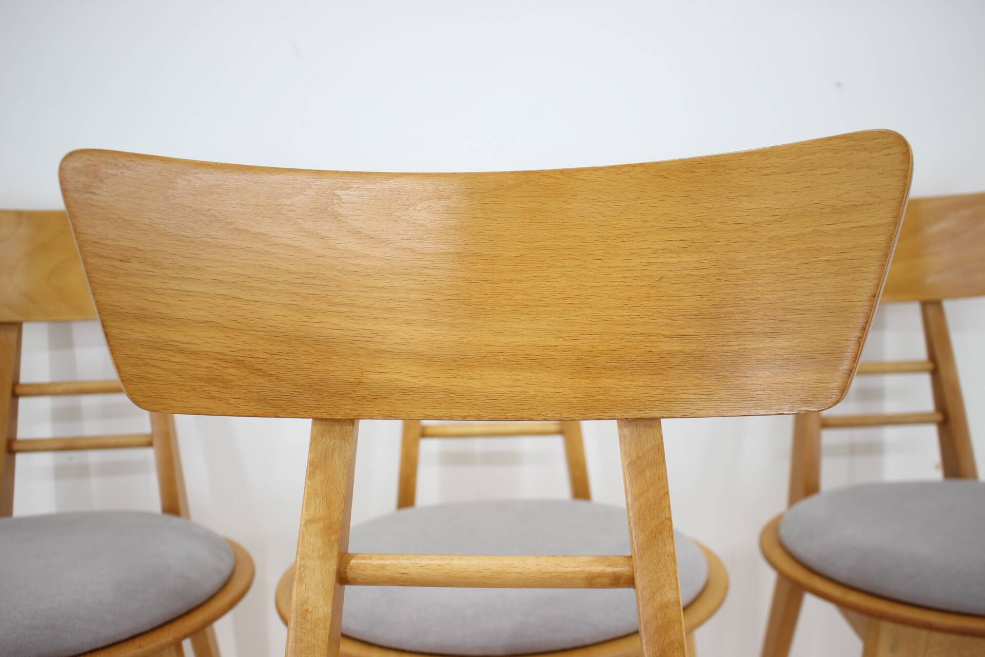 Four Dining Chairs by Ton, Czechoslovakia