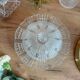 Vintage glass cloche and plate
