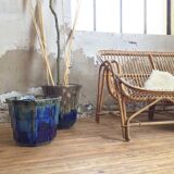 FLOWER pot XXL in glazed earth