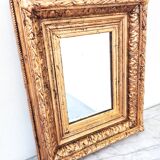 Napoleon III mirror, Wood and stucco, Gilded with copper leaf.