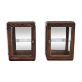 Pair of art deco bedside tables
