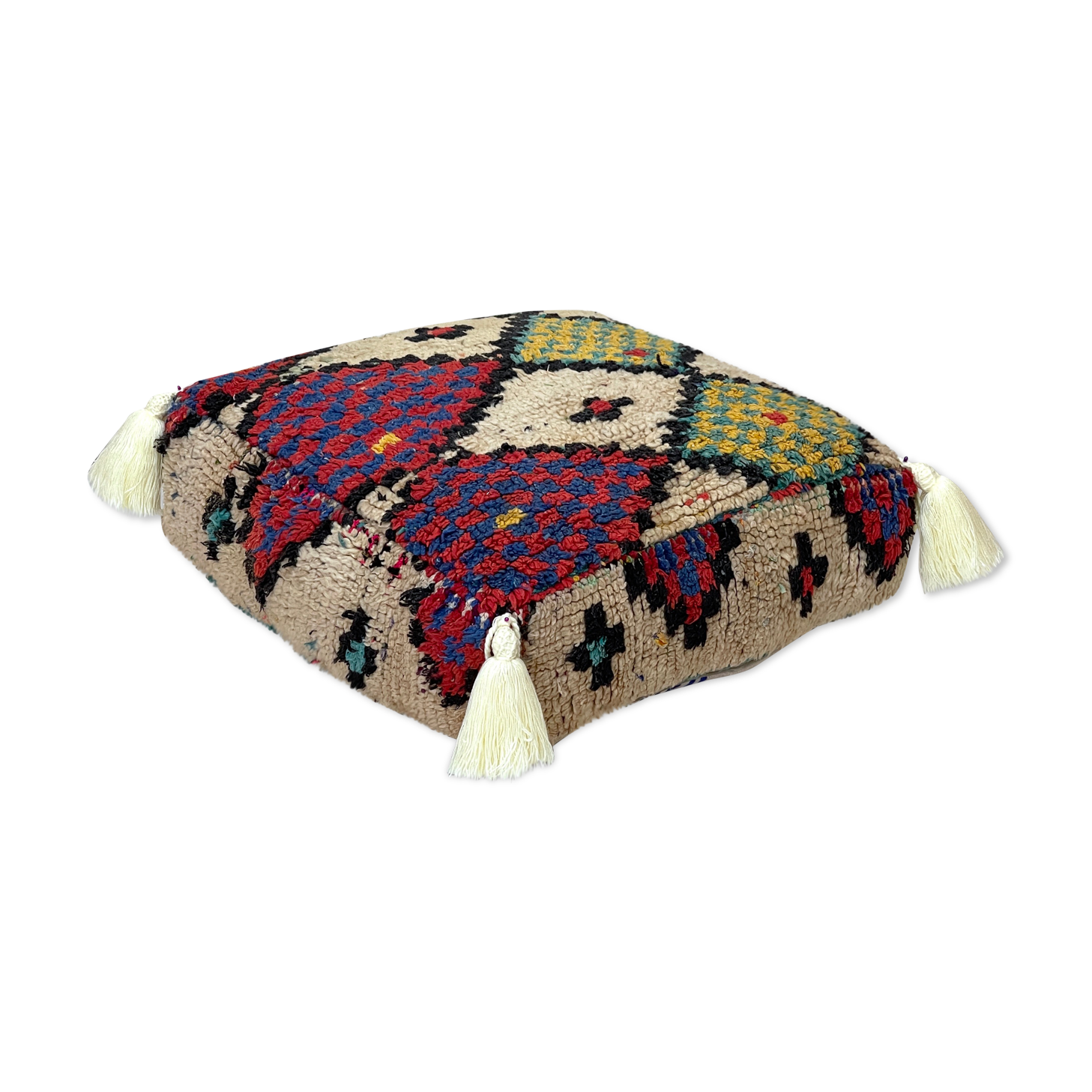 Moroccan kilim pouf
