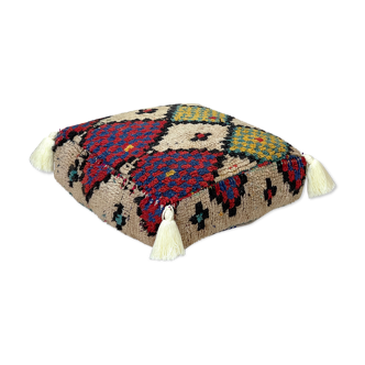 Moroccan kilim pouf