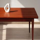 Vintage teak and afromosia dining table – extendable Scandinavian design