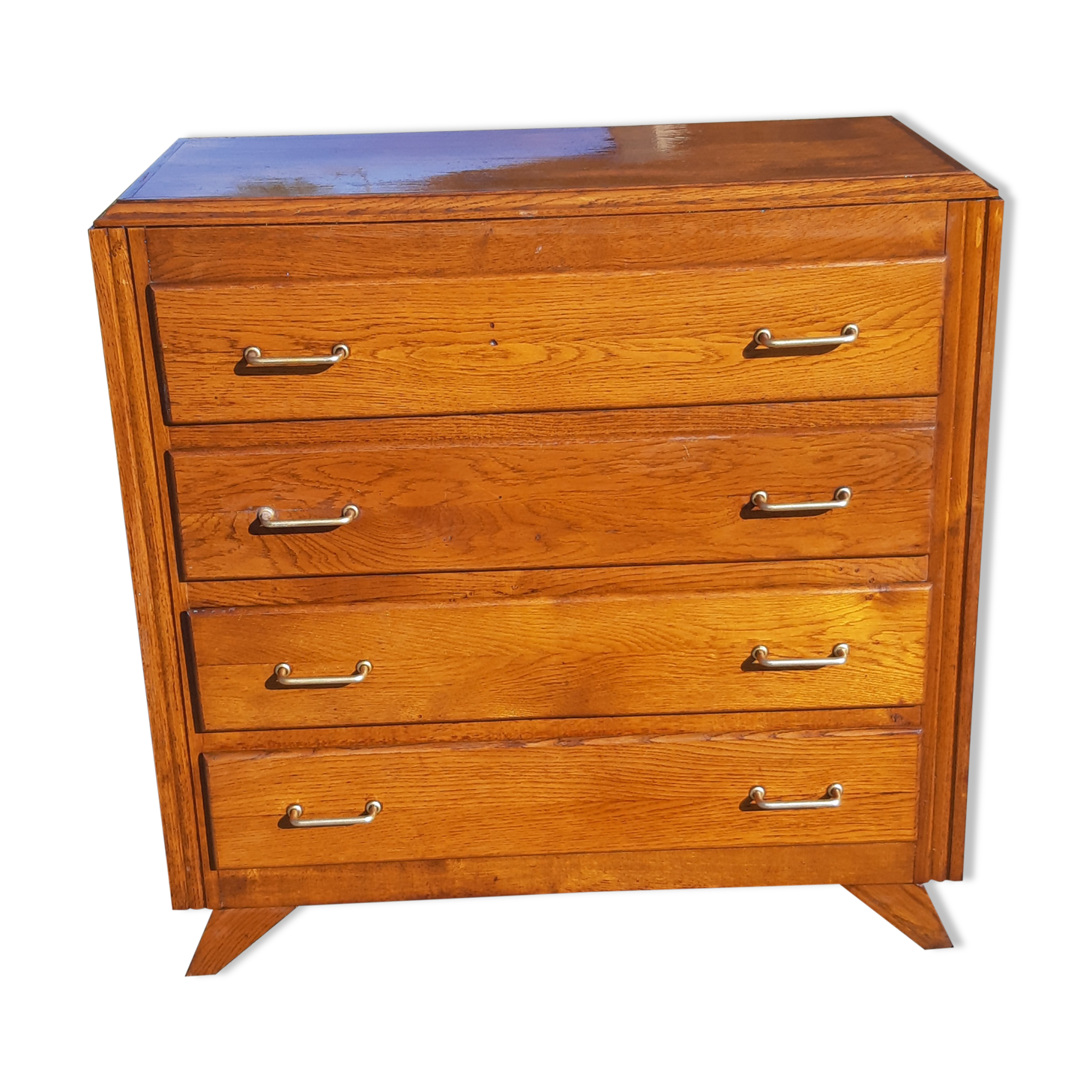 Commode vintage des années 50 pieds compas