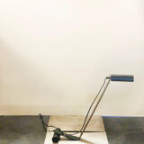 Italian black-lasated metal lamp 1960s