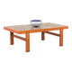 Ox Art extra large coffee table in teak and ceramic tiles, Denmark 1970s