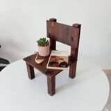 Antique children's chair, folk art, early 20th century
