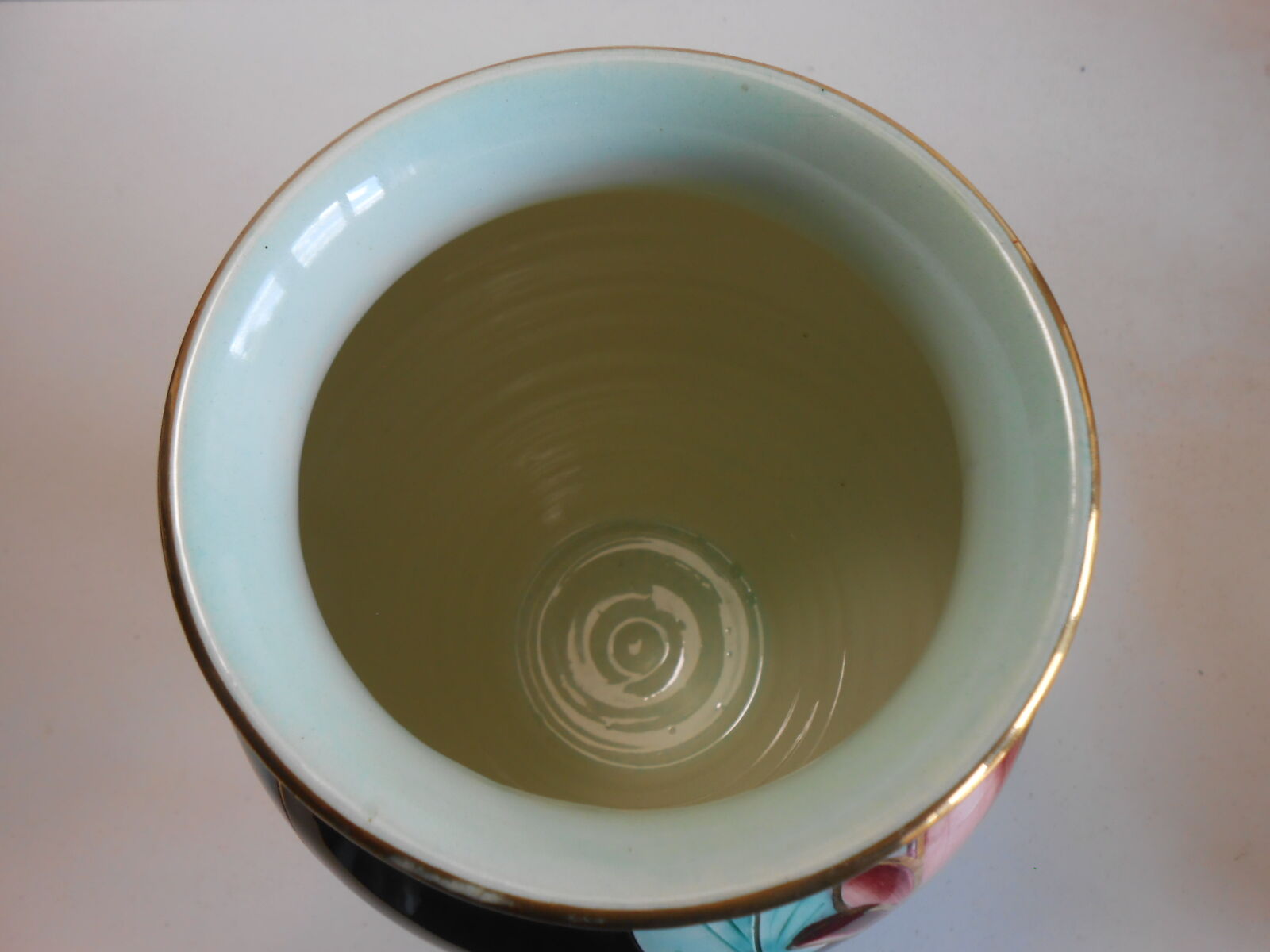 Vase polychrome vallauris jtf floral 50