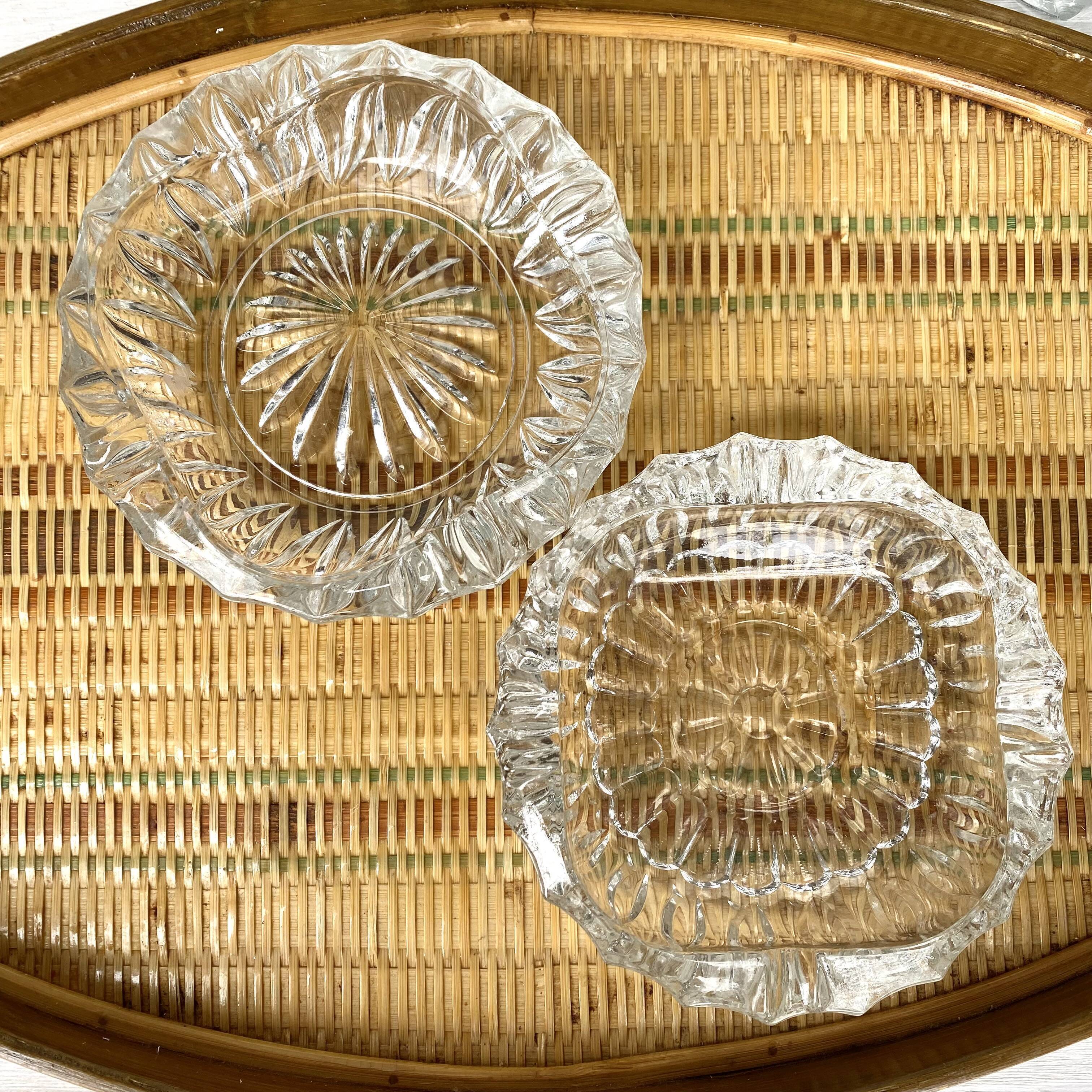 Vintage glass ashtrays