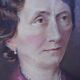 Oil on canvas portrait of notable woman