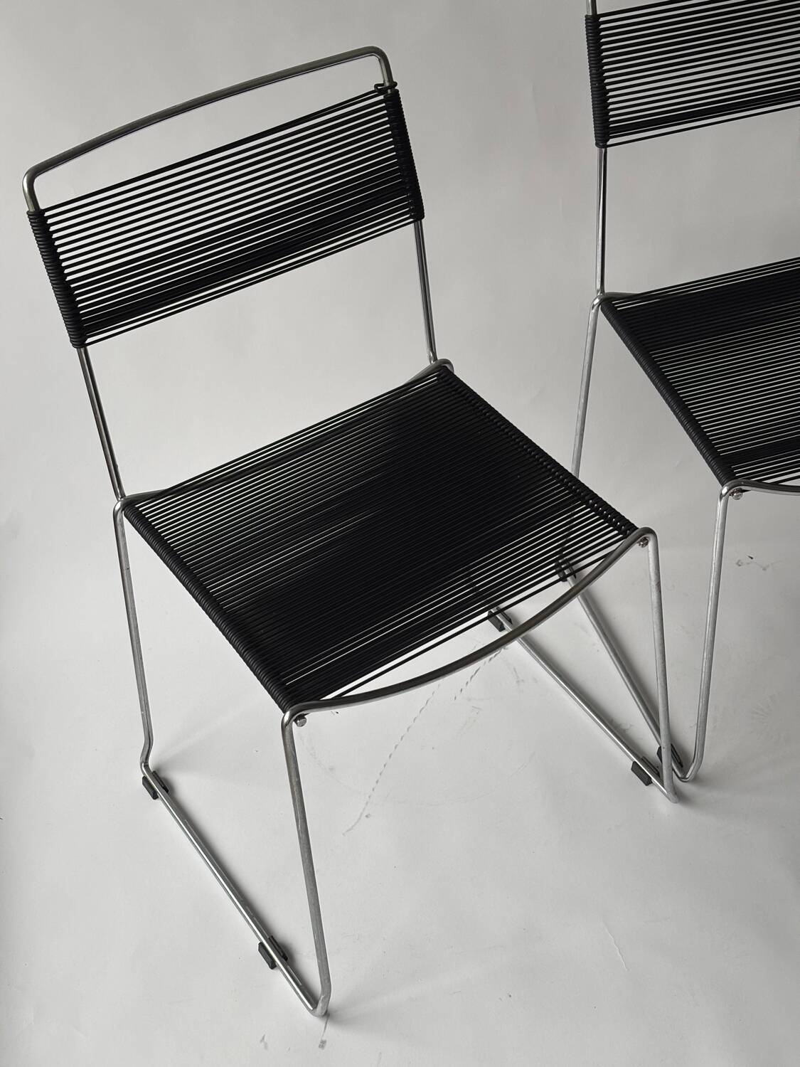 Set of 4 Spaghetti chairs by Giandomenico Belotti for Alias, Italy
