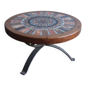 Table Basse Vallauris en Céramique par Max et Dominique Picard