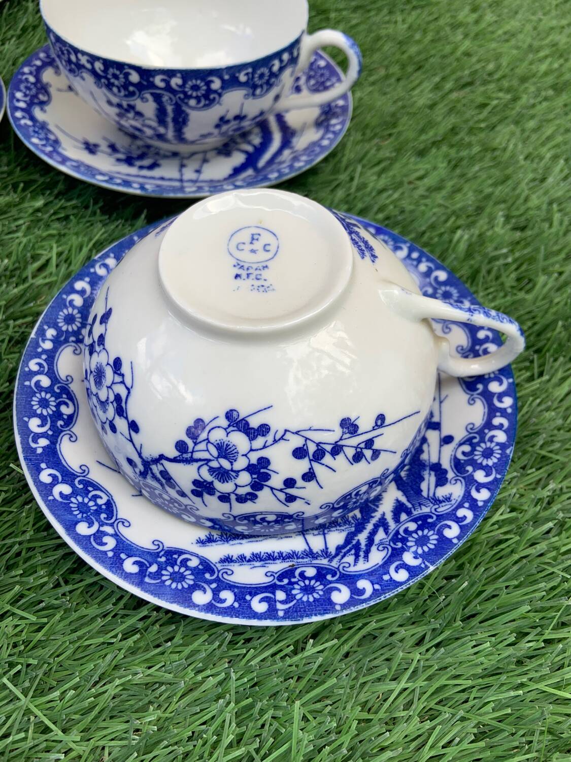 Cups in very fine CFC Japan porcelain