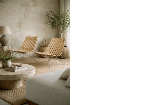 Pair of Scandinavian Scandia Easy Chairs by Hans Brattrud for Fjordfiesta