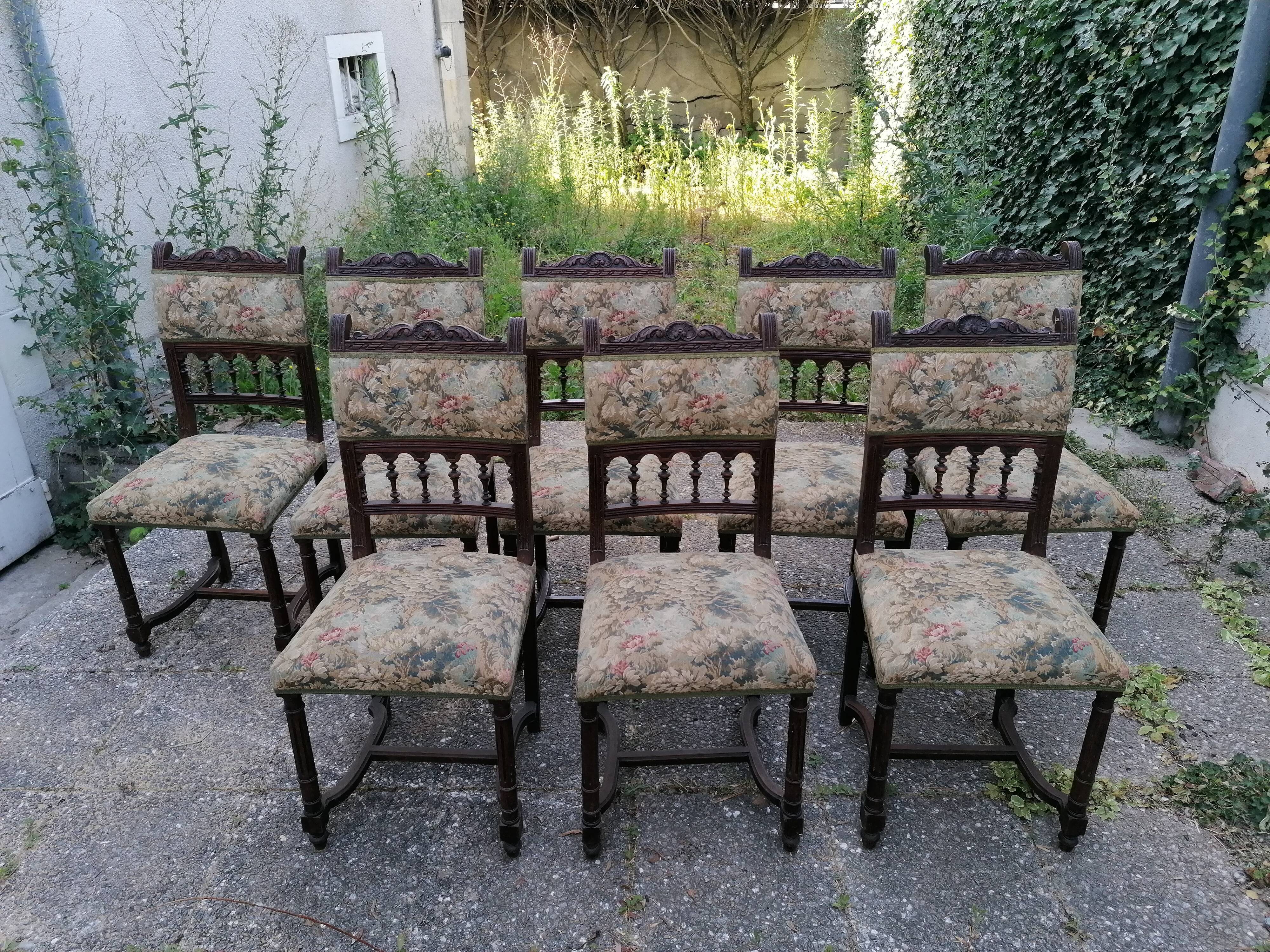 8 henri chairs