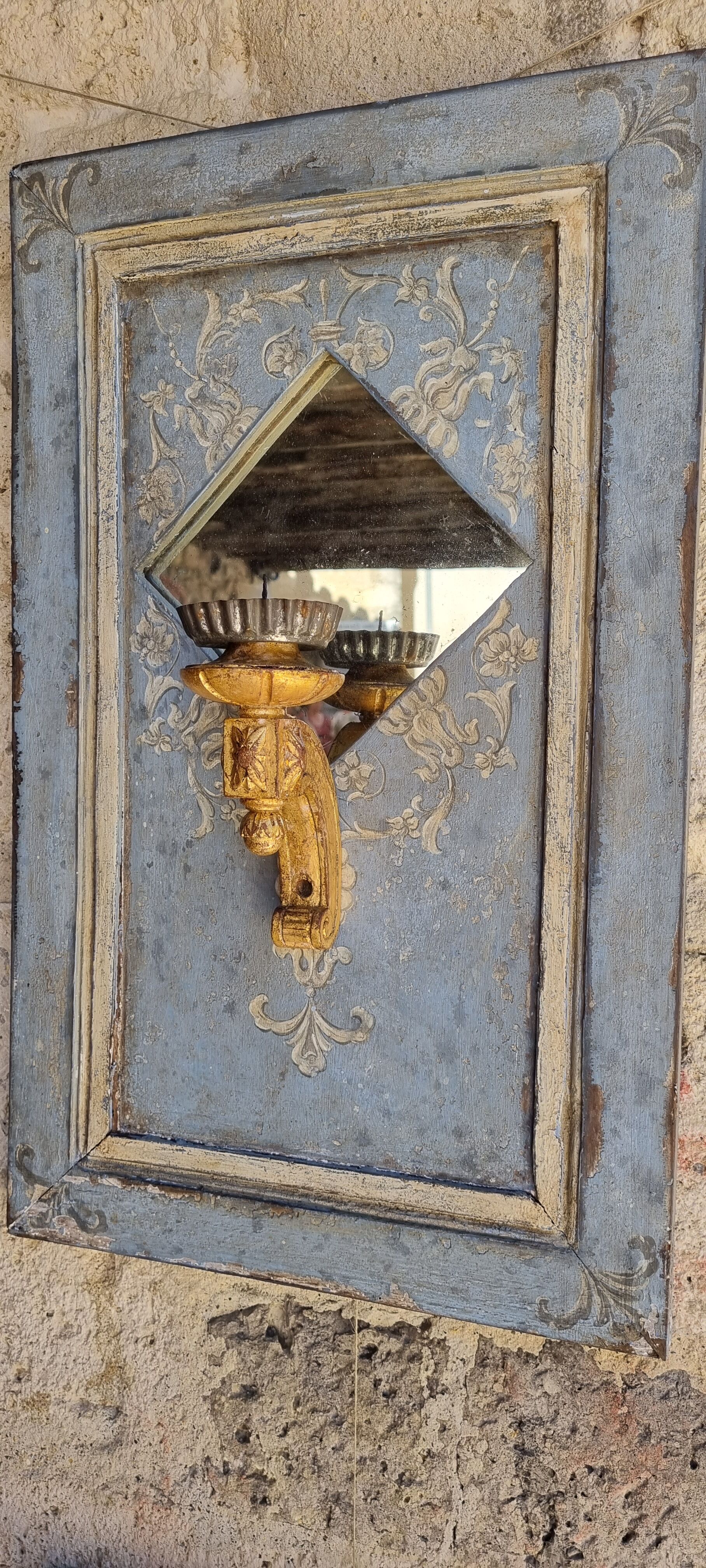 Pair of mirror, wall lamp