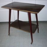 Table à roulettes en formica 1960